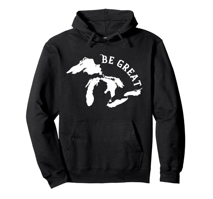 Be Great Lakes Michigan Superior Erie Geschenk Pullover Hoodie