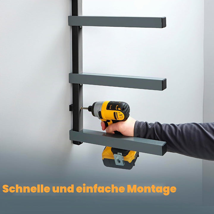 Bora Portamate Holzregal mit 4 Ebenen, Holzregal und Garagenwandaufbewahrung für den Innen- und Auss