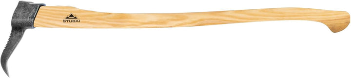 STUBAI Sappie Nature mit Zahnung | Sappel Unterländer Form mit Eschenholz-Stiel | 1100 g Kopfgewicht