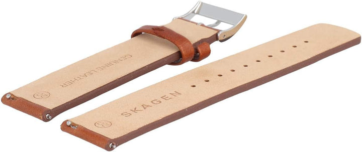 Skagen Uhrenarmband 20 mm Leder Braun - SKW6355