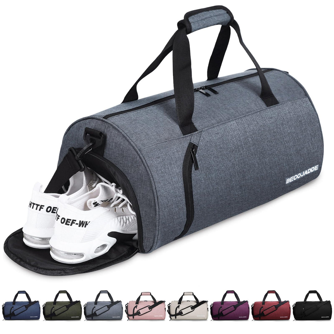 Sporttaschen für Damen und Herren, 35L Reisetasche Duffel Bag Übernachtungstasche mit Schuhfach &amp; Na
