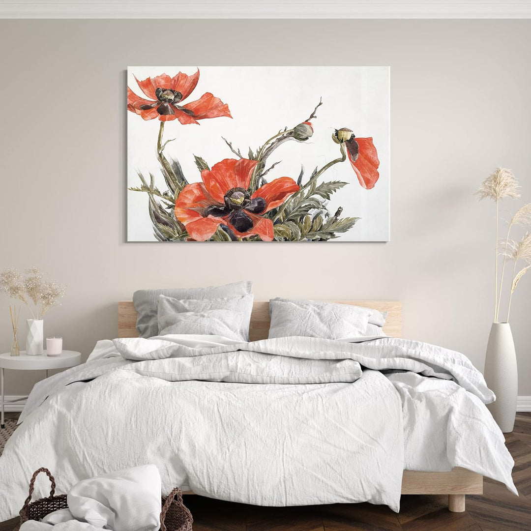 Printed Paintings Leinwand (80x60cm): Charles Demuth - Rote Mohnblumen 80x60 cm, 80x60 cm