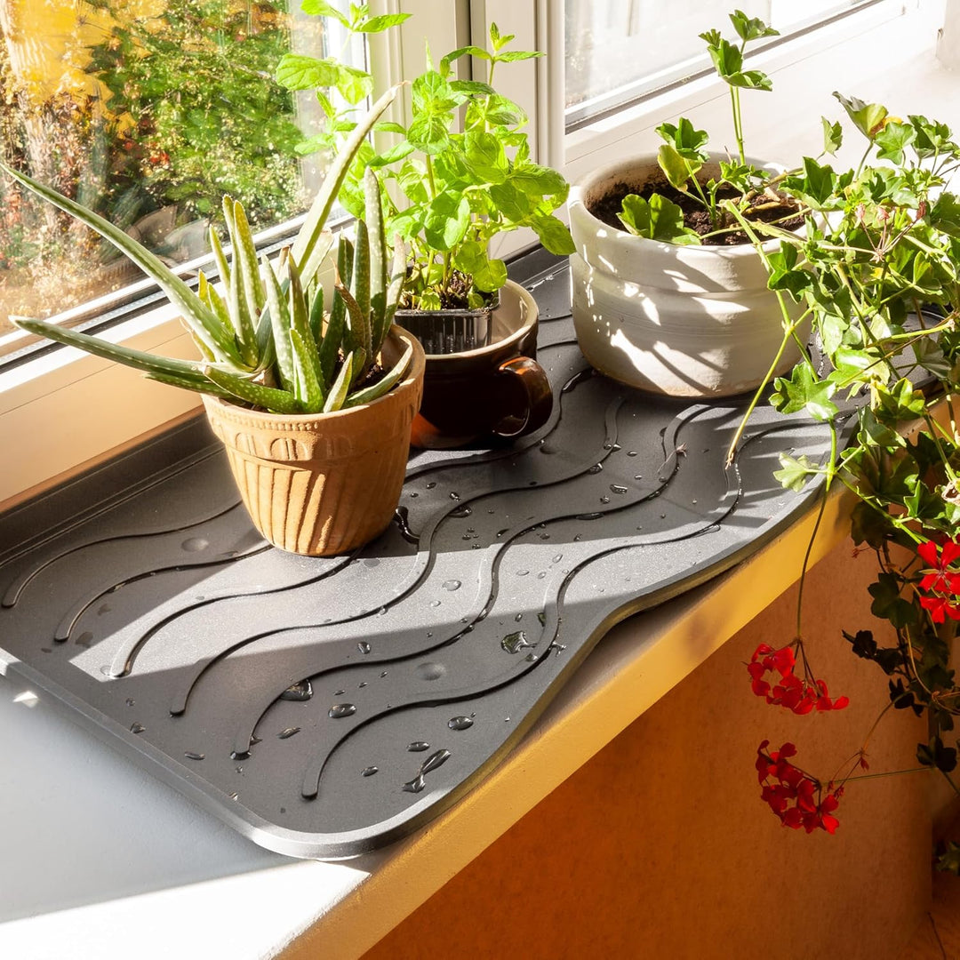 Set Schuhabtropfschale Schuhmatte wasserdichte, pflegeleicht, Kunststoffmatte schützt Böden Schuhabl