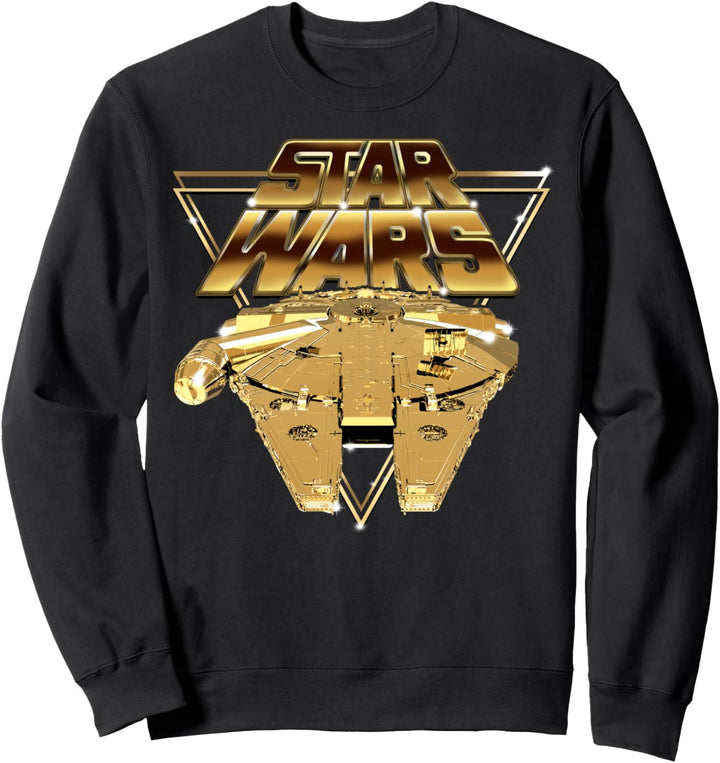Star Wars The Last Jedi Golden Millennium Falcon Logo Sweatshirt