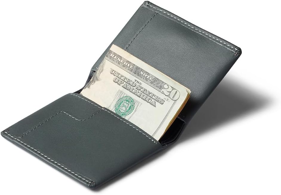 Bellroy Slim Sleeve – kleine, dünne Lederbörse (max. 12 Karten Plus Scheine) Everglade, Everglade