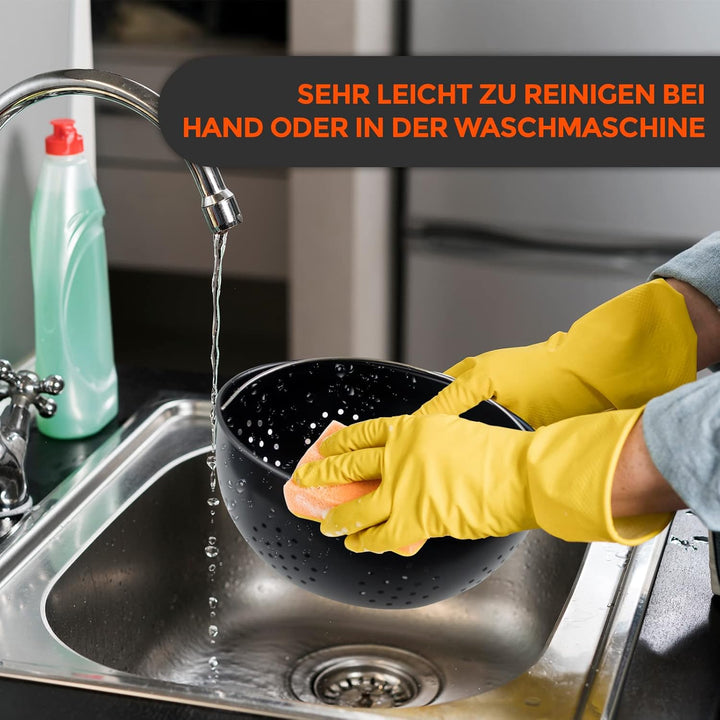 Olla Para Pasta con Escurridor | 24 CM de Diámetro | Tapa de Vidrio | Escurridor 360º | Para Todo Ti