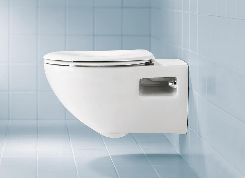 Duravit 0064200000 WC-Sitz mit Soft-Close-Scharnieren, Edelstahl, weiss ohne