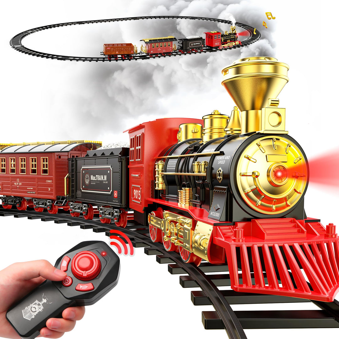 Hot Bee Zug Spielzeug Ferngesteuert, Eisenbahn Kinder Elektrisch, Weihnachtszug Elektrisch, Weihnach