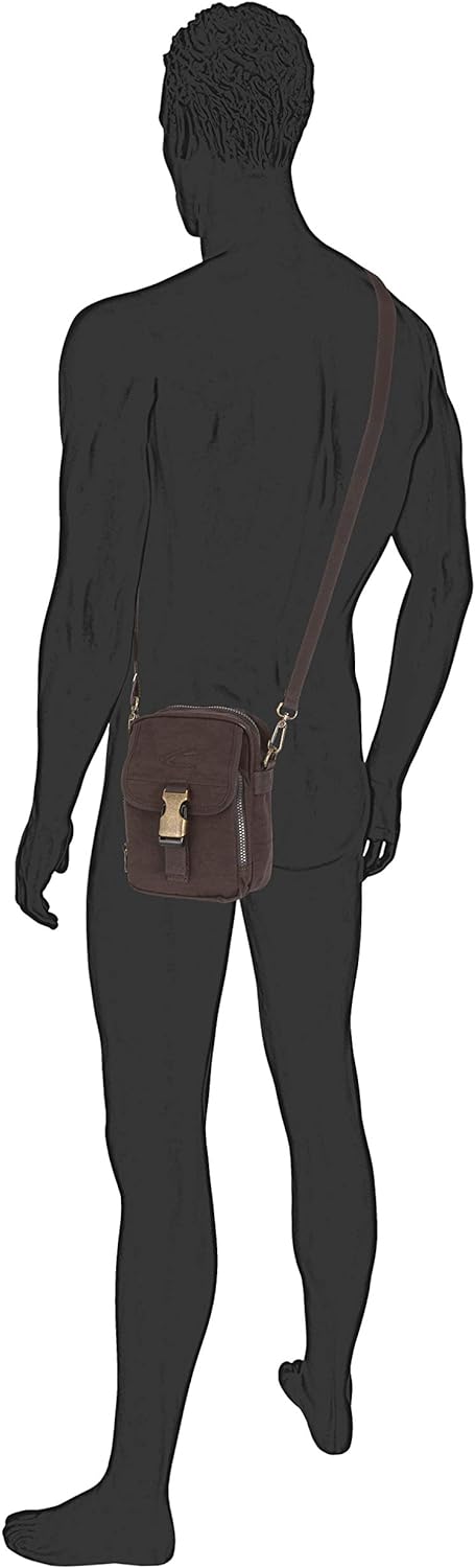camel active bags Journey Herren Umhängetasche Crossbody Bag Klein 16 x 8 x 21,5 Beige, 16 x 8 x 21,