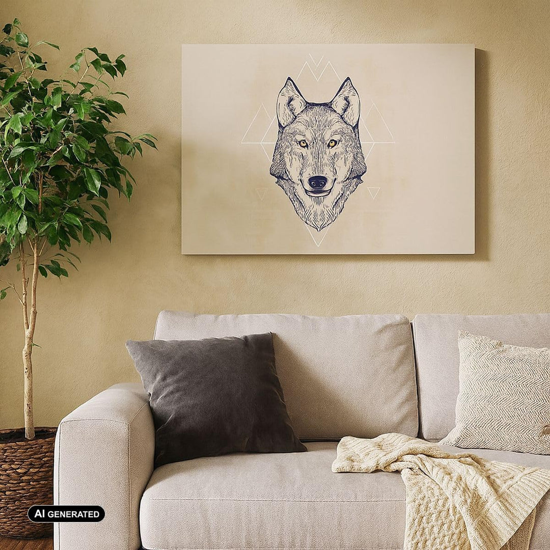 Bilder auf Leinwand 100x70cm Leinwandbild Husky Hund Portrait Plakat Gross Wanddeko Bild Schlafzimme