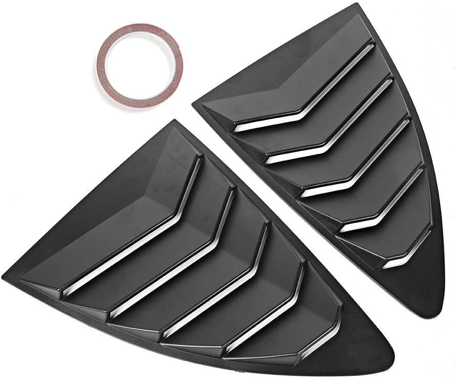 KIMISS Seitenfenster Luftschlitze, 2 Stück ABS Heckscheiben Luftschlitze Spoiler Panel Fit für 86 GT