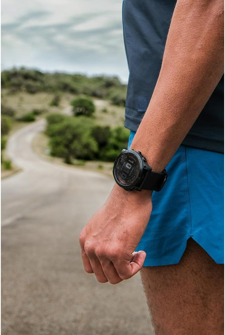 Garmin Fenix 7 Sapphire Solar 47mm, Slate Grey/Black (010-02540-21) Schwarz Taille unique, Schwarz T