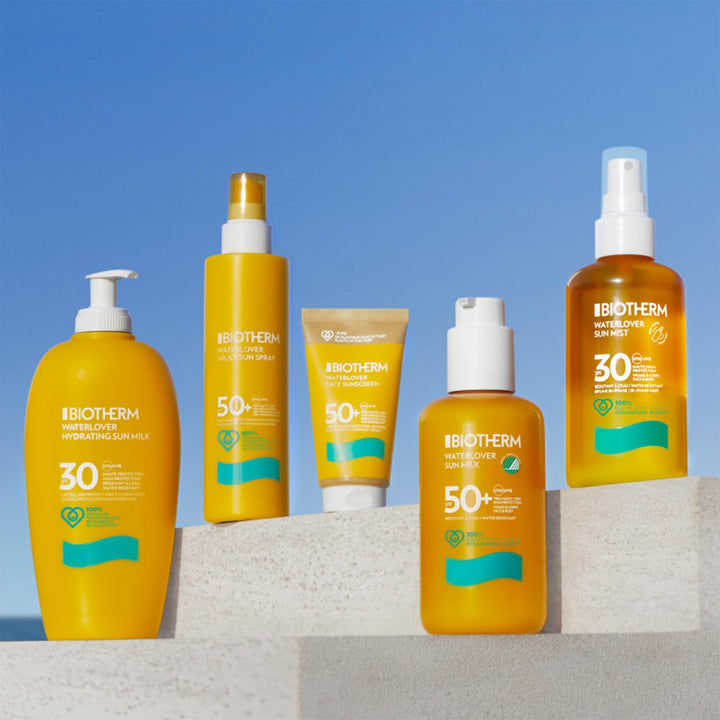 Biotherm Waterlover Sonnenmilch LSF 30, feuchtigkeitsspendende Sonnenschutzmilch für umfassenden Sch