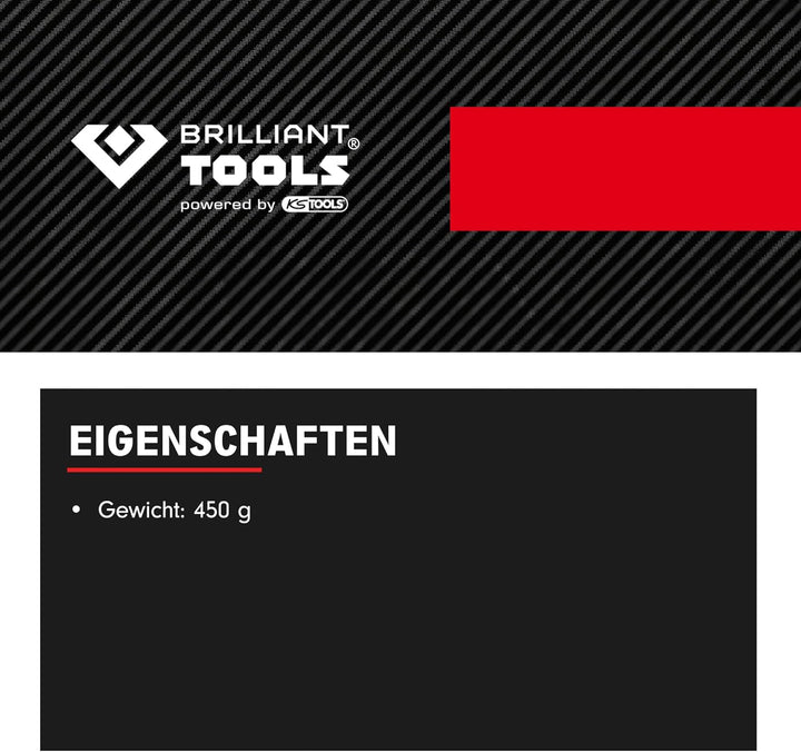 BRILLIANT TOOLS Stabschleifer Druckluft BT160701 20.000 U/min I Geradschleifer abgewinkelt mit Drehz