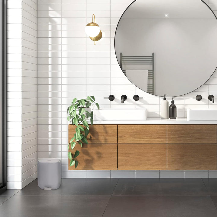 YourCasa Mülleimer Bad [5L] - Elegantes Design - Badeimer - Kosmetikeimer Badezimmer Klein - Badmüll