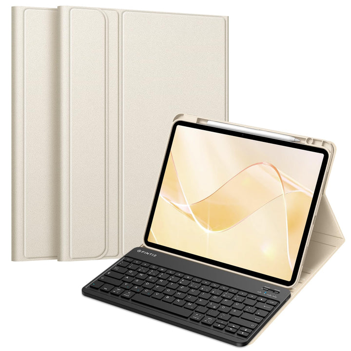 FINTIE Hülle mit Tastatur für iPad Air 13 Zoll M4/M3/M2 (2026/2025/2024), Soft TPU Rückseite Gehäuse