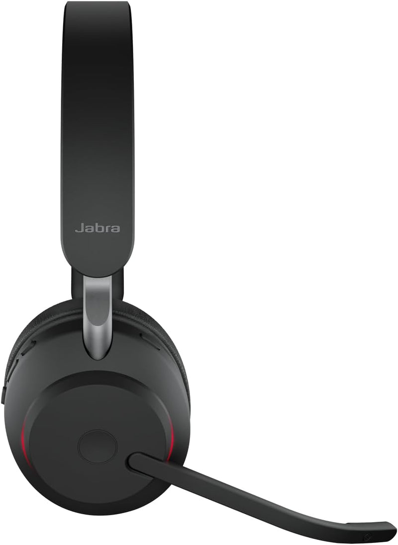 Jabra Evolve2 65 Wireless PC Headset – Noise Cancelling UC Certified Stereo Headphones With Long-Las