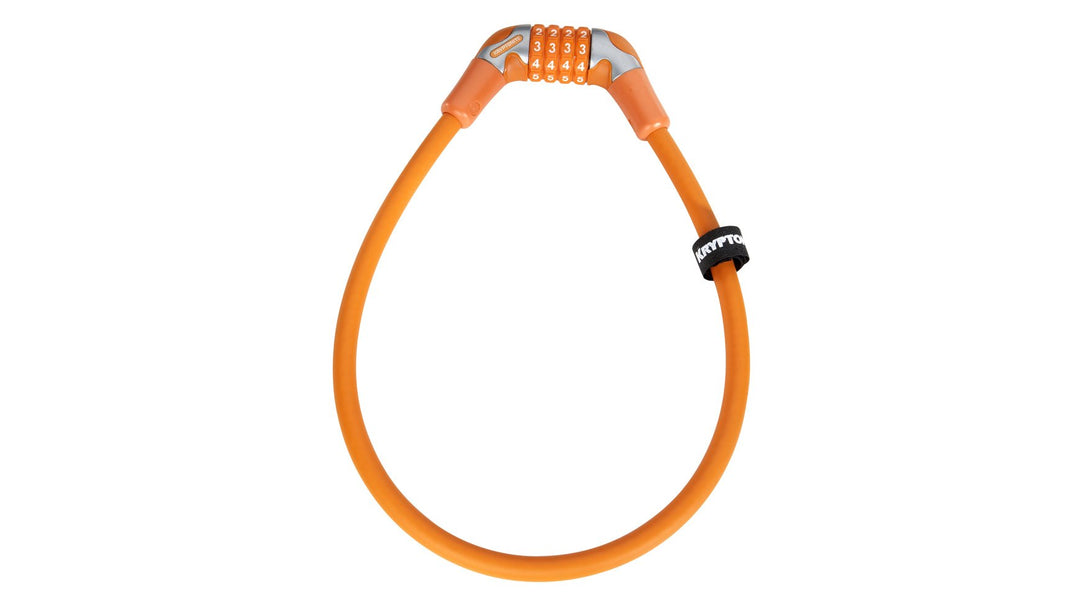 Kryptonite Spiralkabel KryptoFlex 1265 Schlüssel Kabel Orange 12 x 65cm, Orange 12 x 65cm