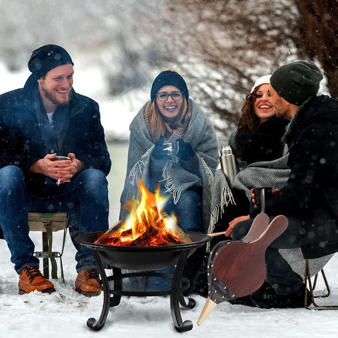 Blasebalg, Blasebalg für Kamin und Grill, Aufhängeschlaufe, Klein Grillgebläse Handblasebalg Luftblä