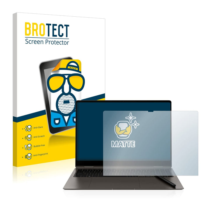 BROTECT Entspiegelungs-Schutzfolie für Samsung Galaxy Book3 Pro 360 16" Matte Displayschutz-Folie, A