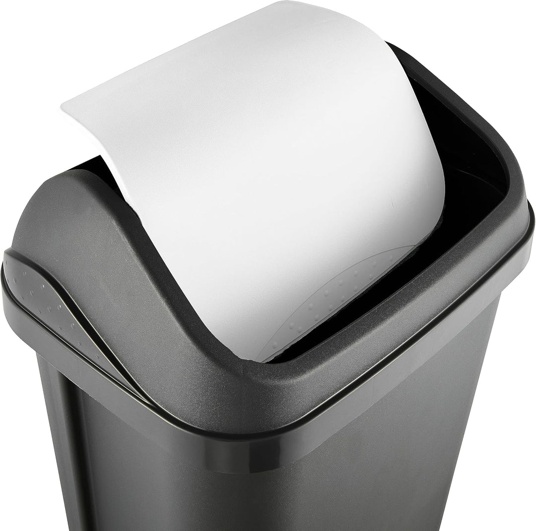 keeeper Mülleimer mit Schwingdeckel, 25 l, Swantje, Graphit-Grau Graphit 25 L, Graphit 25 L
