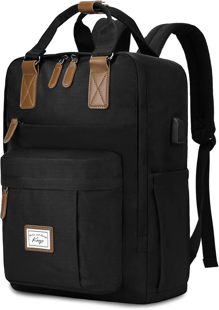 Kasgo Schulrucksack, Wasserabweisend Leichte 15,6 Zoll Laptop Rucksack Schultasche für Herren Damen