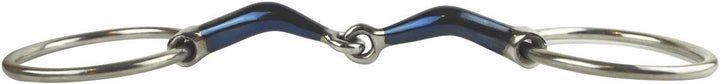 AK Lose Ringbacken mit Schweisseisen mit gebogenem Mundstück Reiterbacken Horse Bits AKRS-2603 (5.25