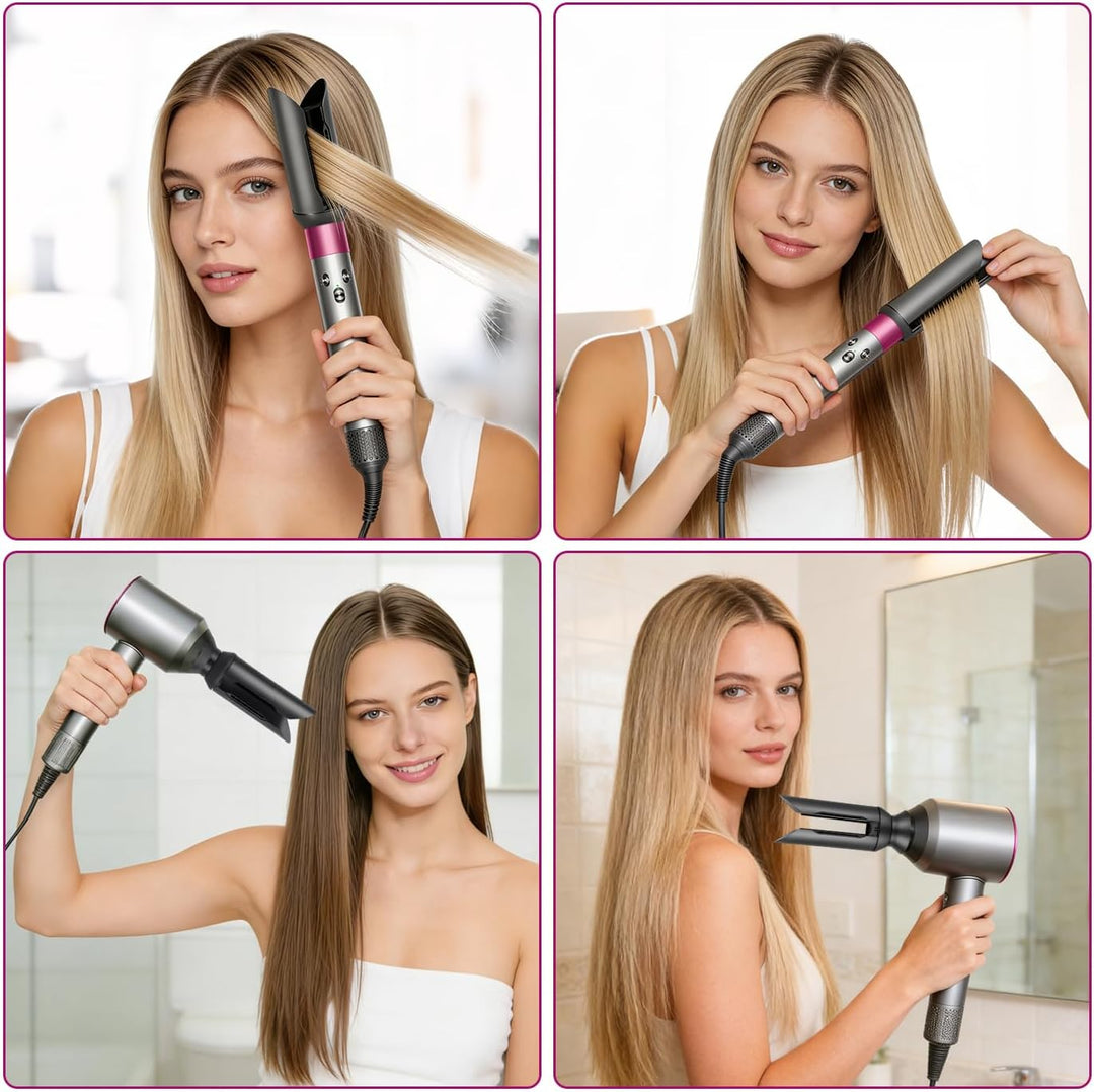 Haarglätter Aufsatz für Dyson Airwrap HS01/HS05/HS08, Lockenstab-Glättungsdüse glättet kompatibel mi
