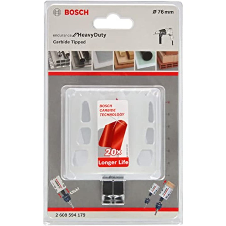 Bosch Accessories Carbide Lochsäge Endurance for Heavy Duty (Ø 76 mm, Zubehör Bohrmaschine), Ø 76 mm