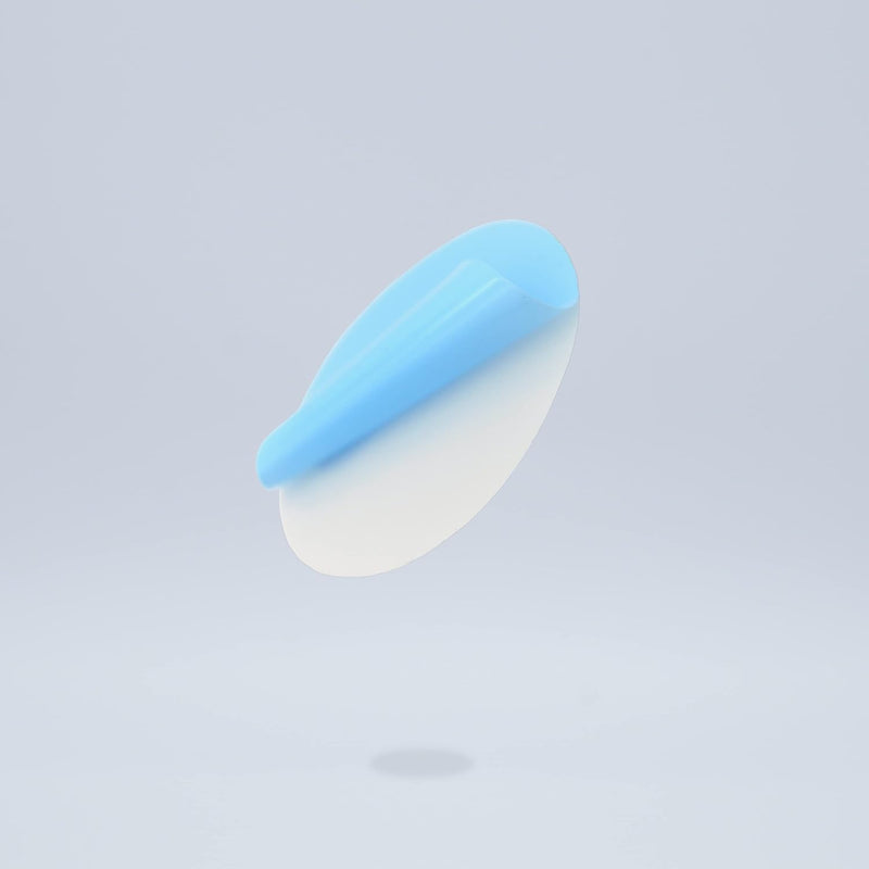 KROPP Selbstklebende Diffusorfolien für LED Lampen, 5 cm Kreiszuschnitt, Milchglasfolie für schöne O