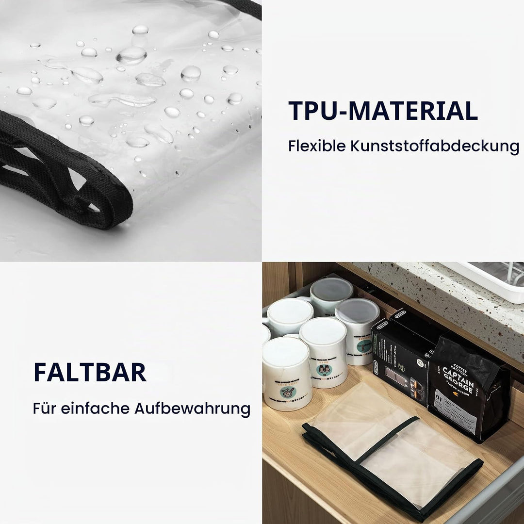 kwmobile TPU Hülle transparent kompatibel mit KitchenAid 4,3-4,8 Liter - mit 3 Fächern - Küchenmasch