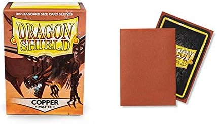 5 Packs Dragon Shield Matte Copper Standard Size 100 ct Card Sleeves Value Bundle! Kupfer, Kupfer