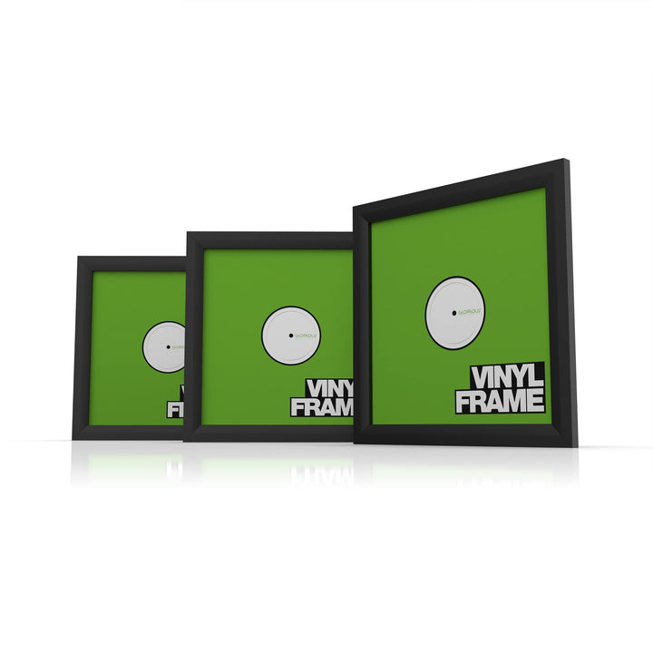 Glorious Vinyl Frame Set Black - 3x Vinyl Cover Rahmen für 12" Platten, einfaches Anbringen und Aust