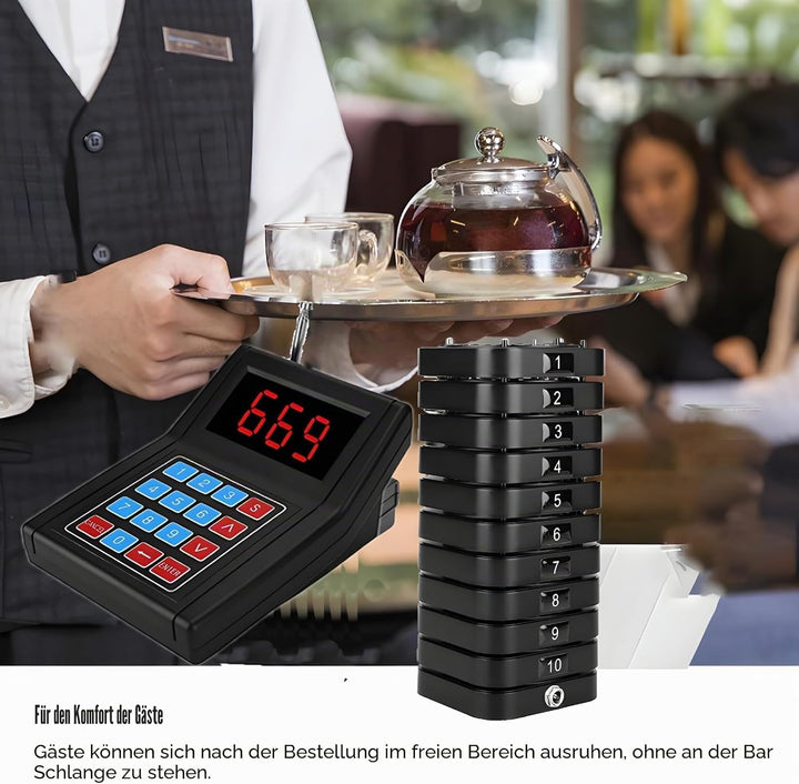 Pager System Restaurant Pager Drahtloses Gästeruf Kundenrufsystem Paging System Wireless Calling Sys