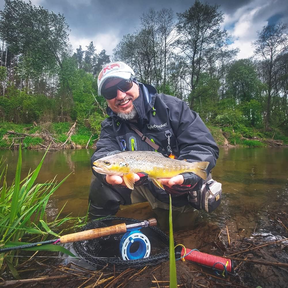 Kylebooker Fliegenfischen Waten Jacke Outdoor-Aktivitäten wasserdicht Wader Jacken für Männer und Fr