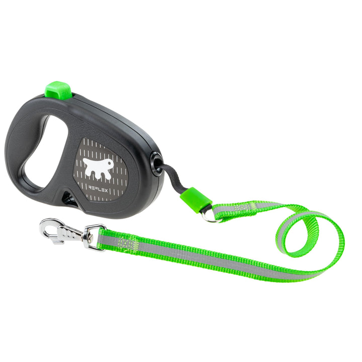 Ferplast Reflektierende Hundeleine Flippy ONE Reflex, Rollleine mittelgrosse Hunde bis 25 kg. Auszie