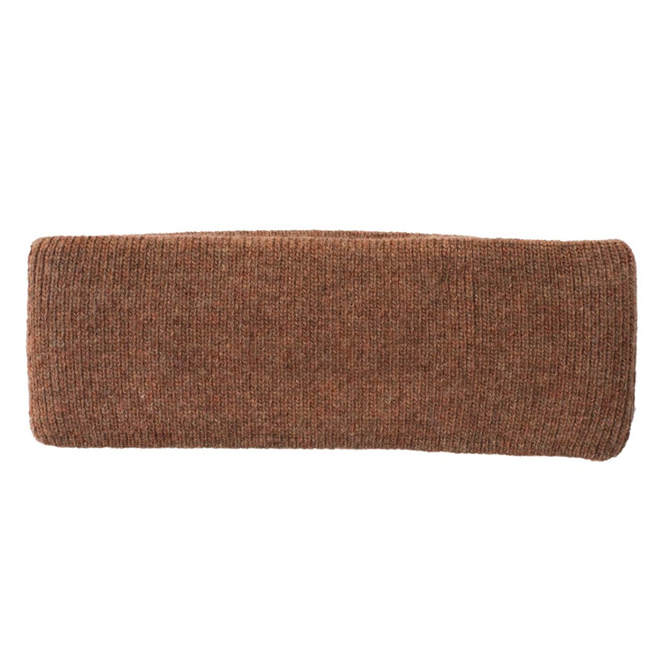 FosterNatur, Merino Stirnband mit Baumwollfutter, 100% Wolle Merino extrafein (Hazelnut), Hazelnut