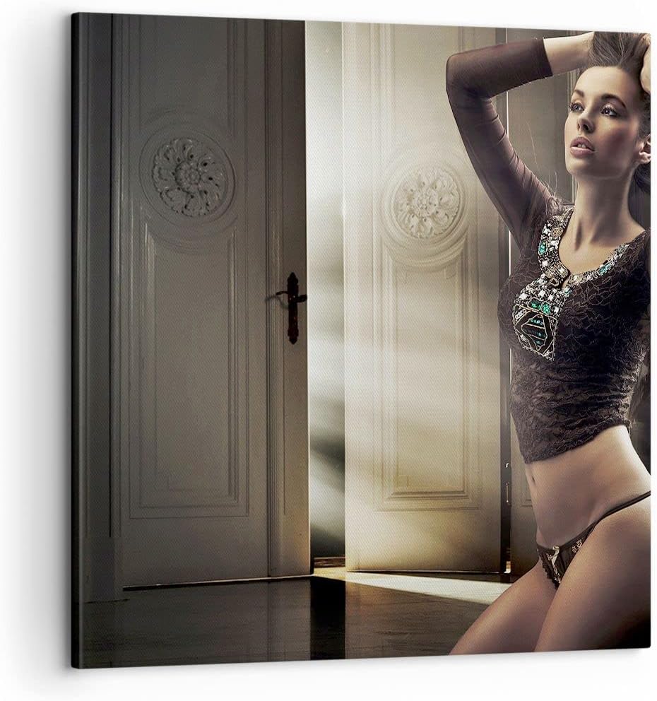 Bilder auf Leinwand Schönheit Club Kosmetik Disco Leinwandbild 60x60cm Wandbilder Dekoration Wohnzim