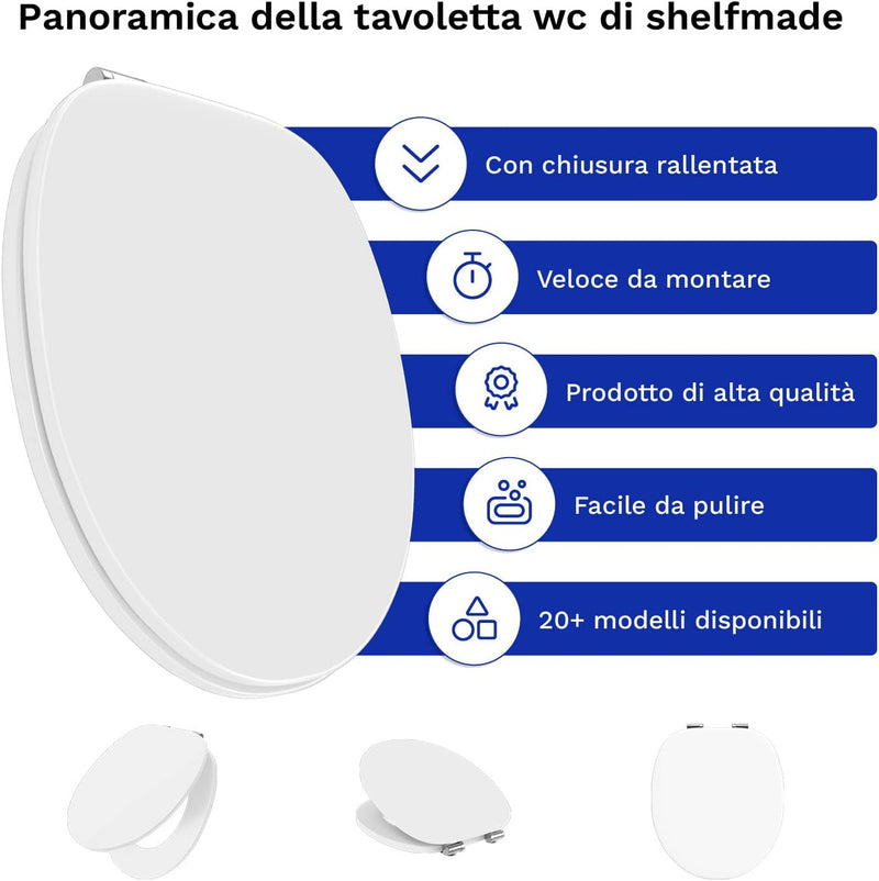 shelfmade Klodeckel mit Absenkautomatik Motiv aus MDF - Toilettensitz mit Absenkautomatik Motiv abse