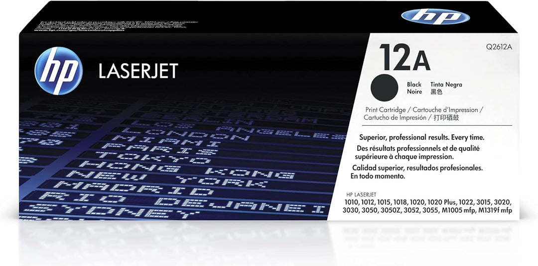 HP 12A (Q2612A) Schwarz Original Toner für HP Laserjet 1010, 1020, 1022, 3015, 3050, 3055 schwarz St