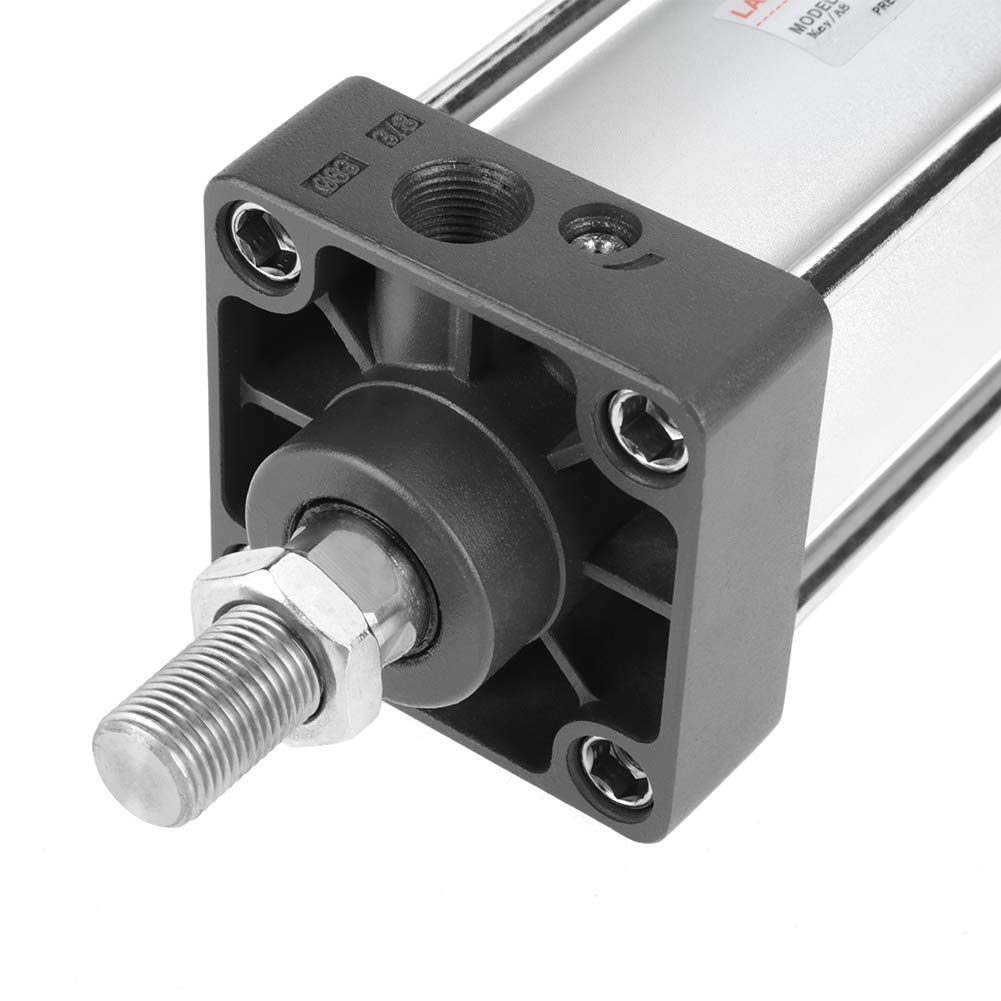 Pneumatischer Luftzylinder, Aluminiumlegierung 100mm Hub 63mm Bohrung Geschraubte Kolbenstange Pneum