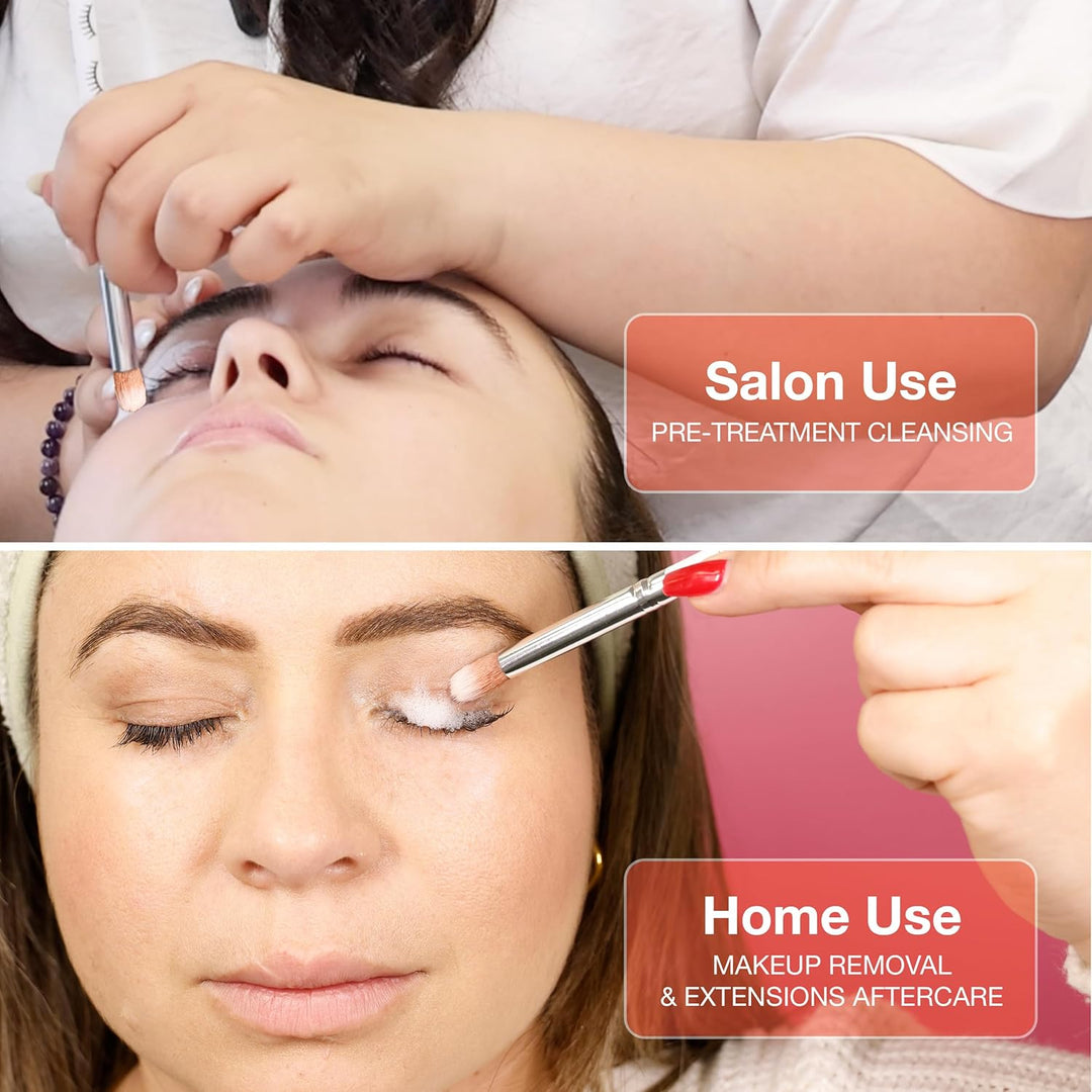 Curacoro Wimpernshampoo Bürsten, Reinigungsbürste für Wimpernverlängerungen, weiche und bequeme Gesi