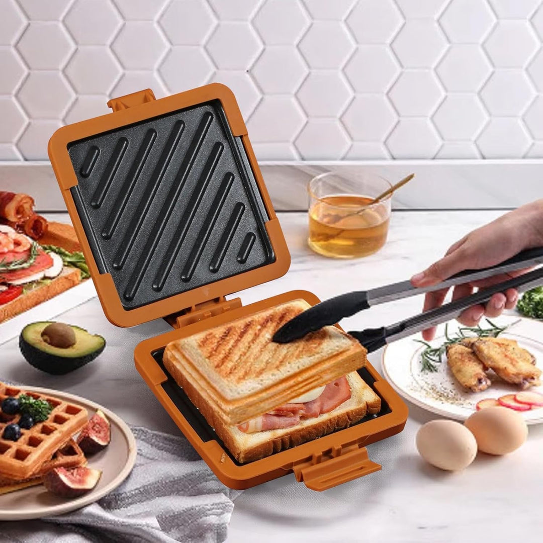 Mikrowellen- -Maker, Mico Mikrowellen-Toastie-Sandwich-Maker und Grill, kabelloser -Maker, Frühstück