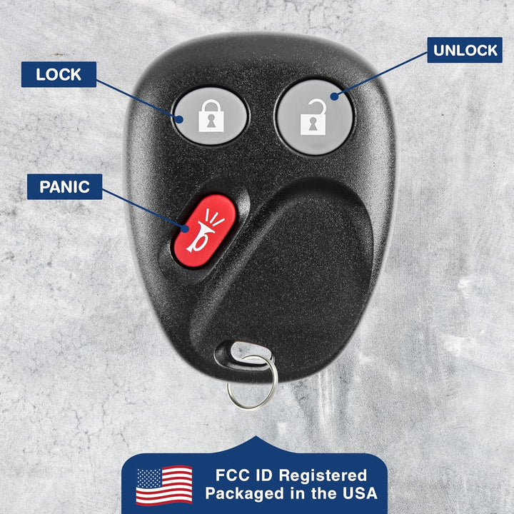 KeylessOption Schlüssellose Entry Fernbedienung Auto Schlüsselanhänger Ersatz für LHJ011