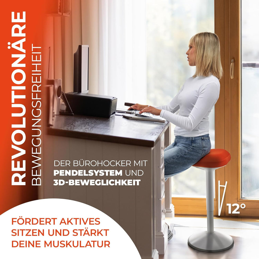 SMART-Sitzen: Bürohocker | Hocker | Sitzhocker ergonomisch für Arbeit & Freizeit | Ergonomischer Hoc