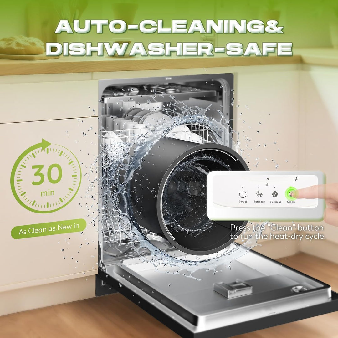 CGOLDENWALL Elektrischer Küchenkomposter 4.2L, Smart Komposter für Lebensmittelabfälle mit Express &