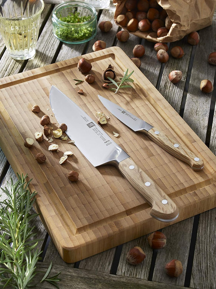 Zwilling Pro Wood Fleischmesser, 16 cm, Rostfreier Spezialstahl, Steineichengriff, Natur