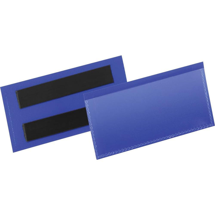 Durable Etikettentasche (100 x 38 mm) Packung à  50 Stück, blau, 174107, 100 x 38 mm