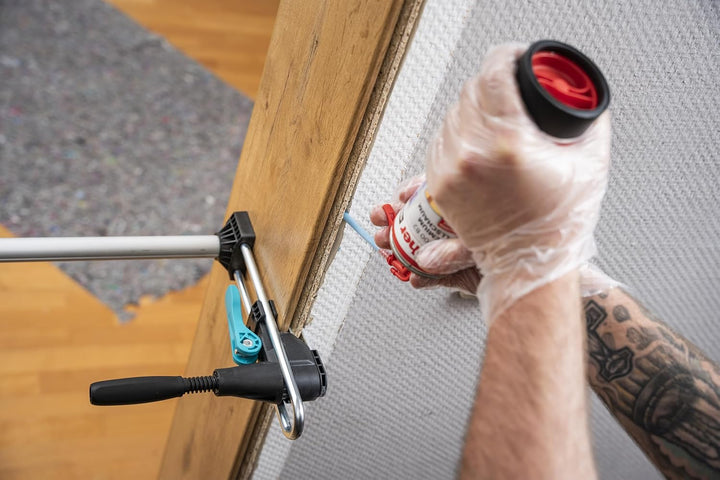 wolfcraft 12-tlg. Türfutter-Montage-Set PRO - Zargenspanner Komplettset | Profi Einbauset für Türen
