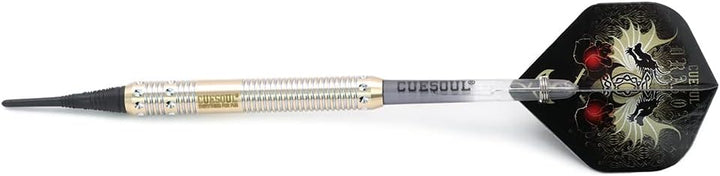 CUESOUL 16 Grams Deluxe Soft Tip Darts Set with Luxury Case（Dragon Series） JL-STL-B1103+D604, JL-STL